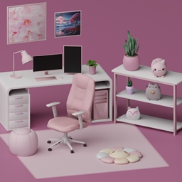 Cheeky Pink Workstation Set logo