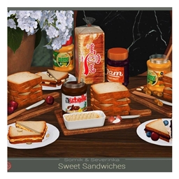 Sandwiches with Jam, Peanut Butter, Chocolate and Bananas by Somik and Severinka Spanish Translation
