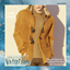 Men's Open Hooded Toggle Winter Coat with Sweater logo