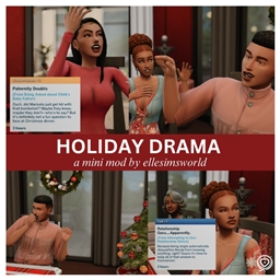 🎁🎄 Advent Calendar — Festive Mini-Location by: ElleSimsWorld — Spanish Translation ES 🎄🎁