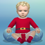 Infant Holiday Long Sleeved Onesie logo