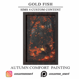 GoldFish Autumn Comfort painting