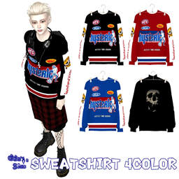 C / Sweatshirt 4color logo