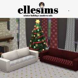 winter holidays modern sofa logo