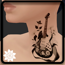 [TATTOO] Guitair Bound Neck (Upperchest) logo