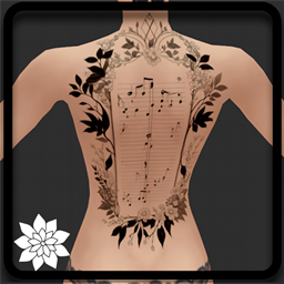 [✒TATTOO] Lost Music Sheet (Upperback) project image