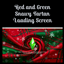 Red and Green Snowy Tartan Loading Screen logo