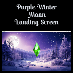Purple Winter Moon Loading Screen