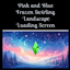 Pink and Blue Frozen Swirling Fantasy Landscape Loading Screen logo