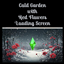 Cold Garden with Red Flowers Loading Screen logo
