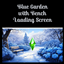 Blue Garden with Bench Loading Screen logo