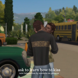 ask to learn how to kiss de simkatu en français