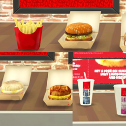 Mac Fast Food Custom Food/Stall logo
