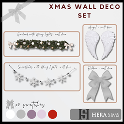 Xmas wall deco - set logo
