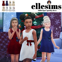 children's super sparkly dress with bow project image