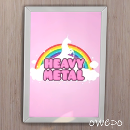 Heavy Metal Unicorn Poster logo