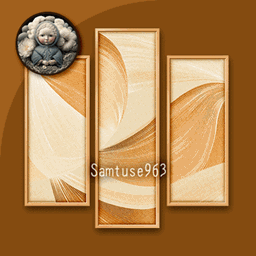 HQ Minimalist Abstract Triptych #2 Sellable Extra B Samtuse963 logo