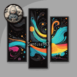 HQ Colorful Modern Triptych #1 Sellable Extra B Samtuse963 project image