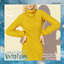 Women's Mid Length High Neck Sweater Dress logo