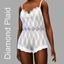 Diamond Plaid Pajamas Shorts - [Simtimates] logo