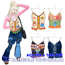 C / Camisole tops 4color / ACC ver ＋ Tops ver logo