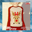 Child's Matching Family Holiday Sweater Deer Printed logo