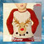 Toddler's Matching Family Holiday Sweater Deer Printed logo