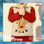 Infant's Matching Family Holiday Sweater Deer Printed logo