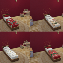 Christmas kid bed logo