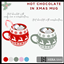 Hot chocolate in xmas mug - set logo