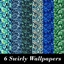 Blue & Green Swirly Wallpaper logo