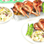 Garlic Butter Lamb Chops with Asparagus and Mashed Potatoes Custom Recipe logo