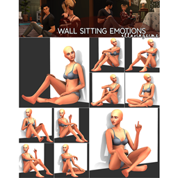 Wall Sitting Emotions - Pose Pack project image