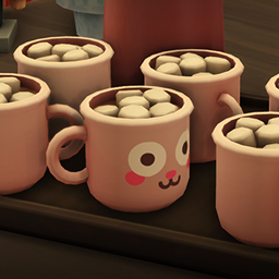 Hot Cocoa Tray with Freezer Bunny Mug logo
