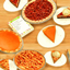 Pecan Pie, Caramel Apple Pie, Pumpkin Pie with Vanilla Ice Cream Custom Recipe logo