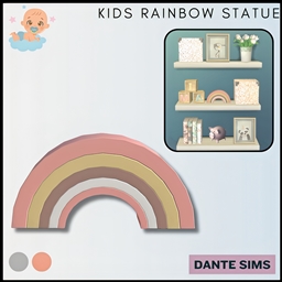 Kids deco rainbow statue