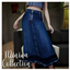 LV - WASHED RAW DENIM SKIRT logo