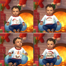 Infant Christmas pullover logo