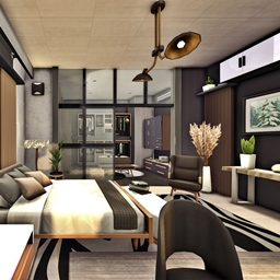 Modern Design - Bedroom with Walk-in Closet 1