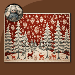 Christmas Rectangular Dance Rug #1 Samtuse963