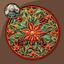 HQ Christmas Round Dance Rug #1 Samtuse963 logo