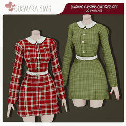 Charming Christmas Coat Dress Gift
