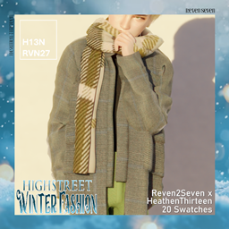 Child's Oversized Long Blouson Jacket with Fleece Scarf