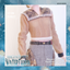 Girl's Stylish Collar Cable Knit Ribbed Cardigan logo