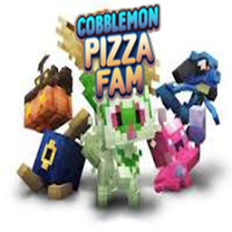 Pizza Fam Cobblemon Adventure logo