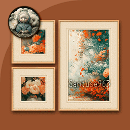 HQ Flower Oil Painting 3 Piece Set #1 Sellable Extra F Samtuse963 logo