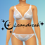 Butterfly Lingerie/Underwear full body set logo