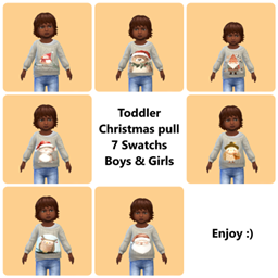 Toddler Christmas pullover logo