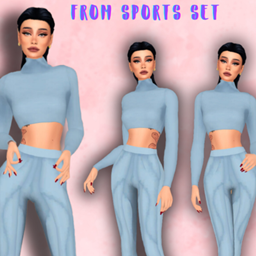 SPORTS LONG SLEEVE TOP from sports set logo