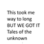 Tales of the Unknown + guns logo
